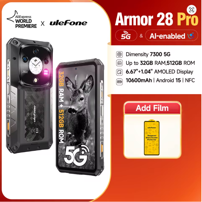 Armor 28 Pro 5G AI Rugged Phone